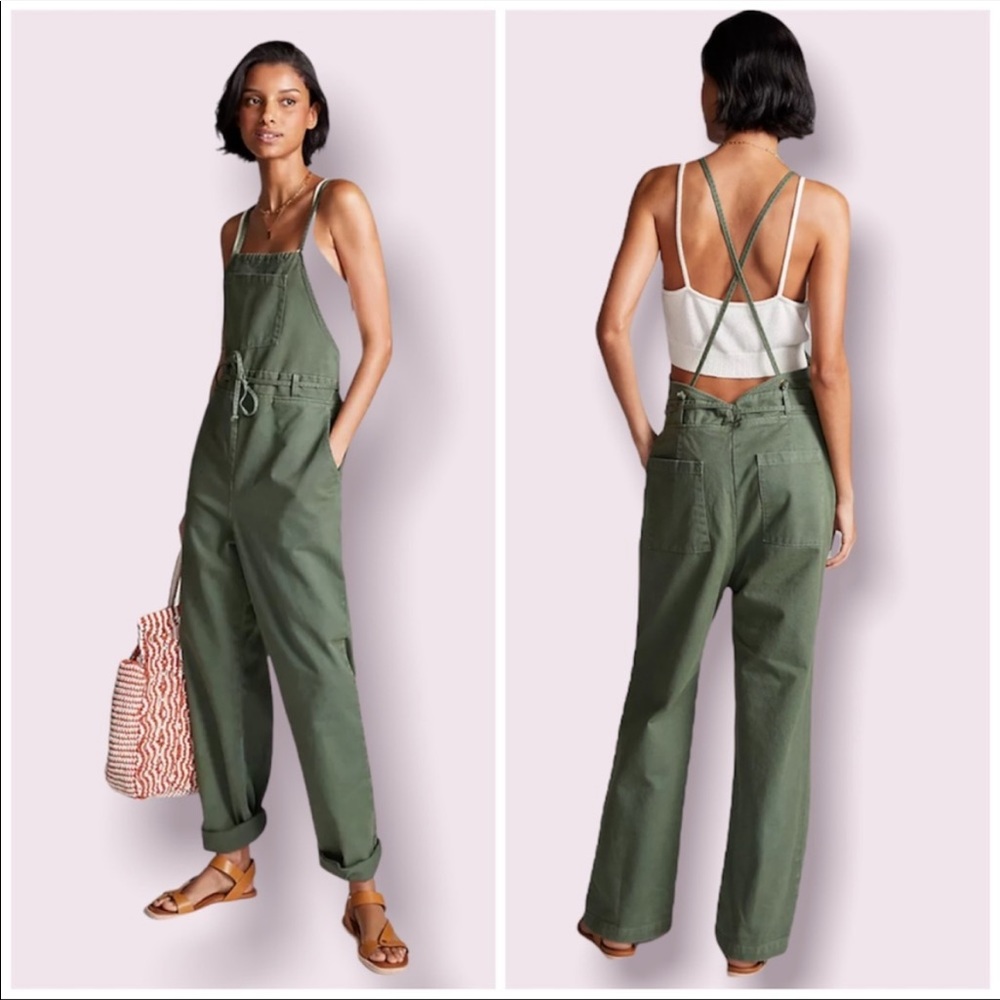 Anthropologie Cross-Back Utility overalls NWT
